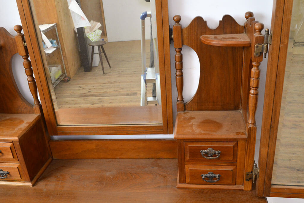 イギリス アンティーク家具 ドレッシングチェスト 鏡台 1930年頃 804A
