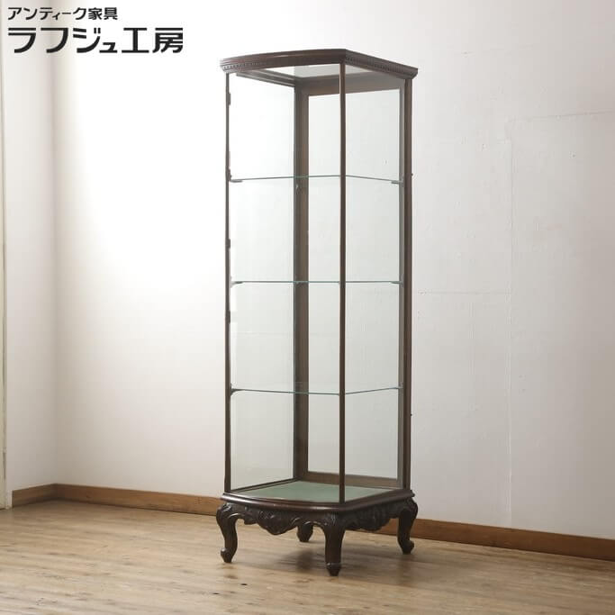 楽天市場】イギリスアンティーク 縦型ガラスケース 最高級マホガニー材