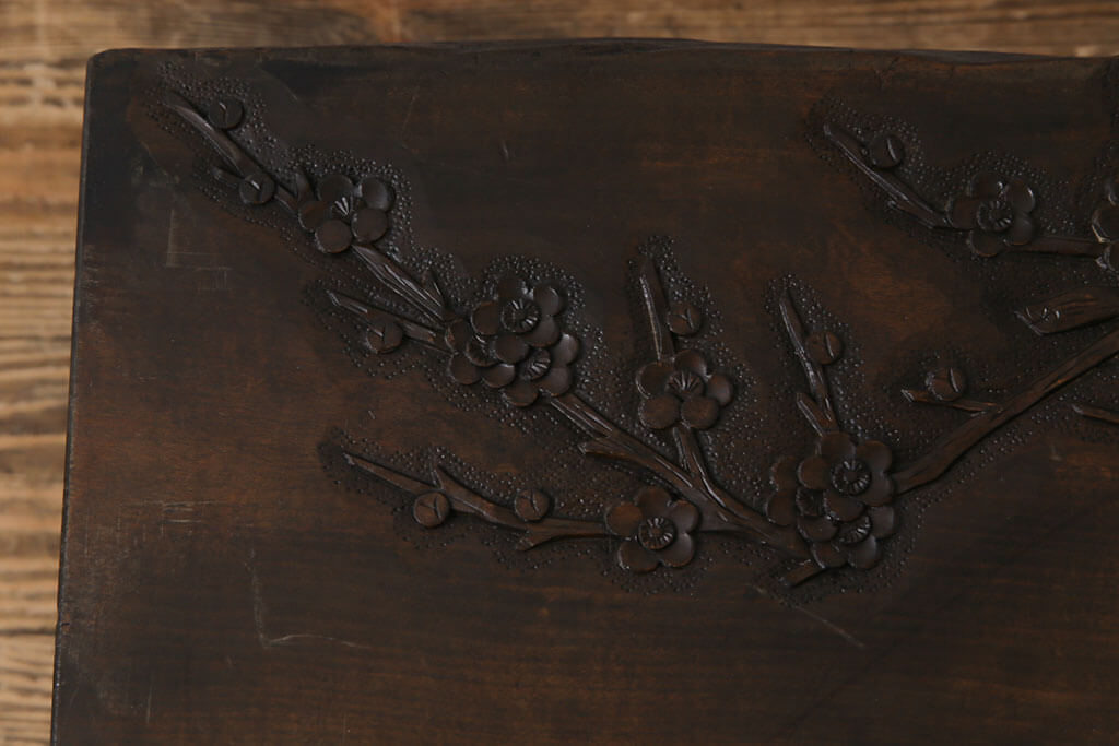 楽天市場】【中古】 座卓 伝統工芸 軽井沢彫り 特注品 栃の木一枚板