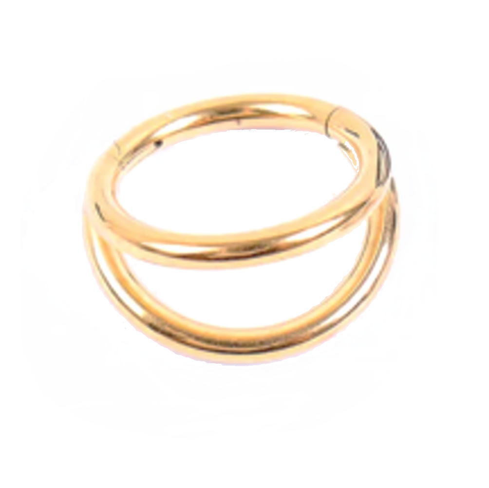 楽天市場】2ライン ワンタッチ セグメント リング クリッカー 鼻ピアス