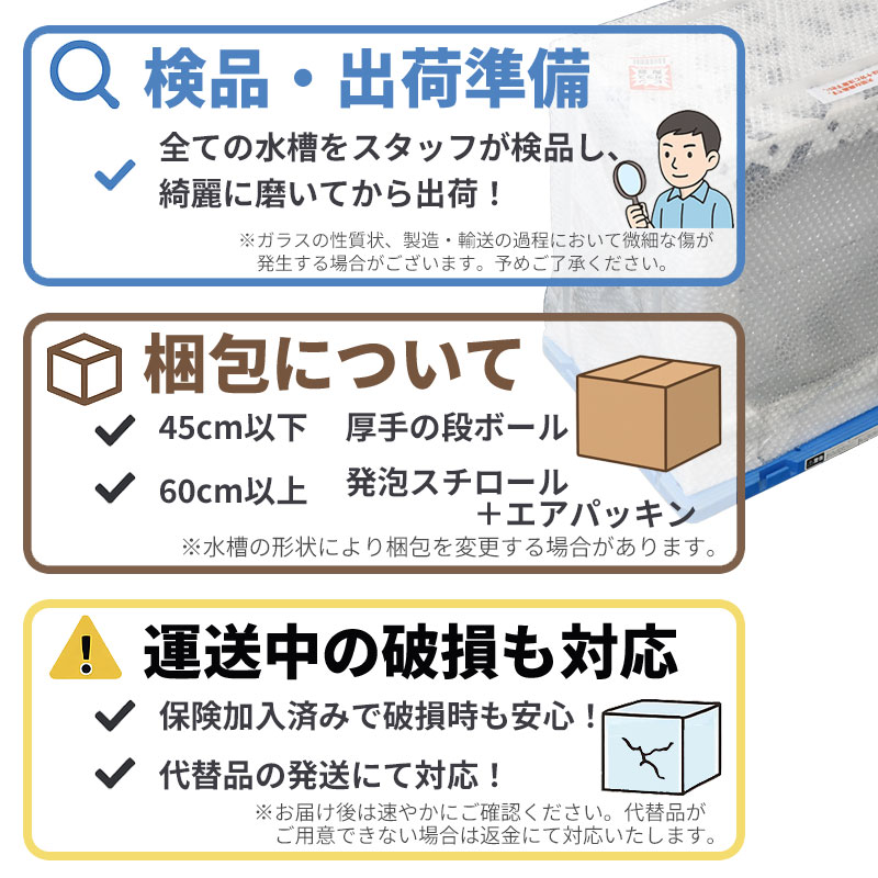 楽天市場】水槽 40cm ガラス水槽【40×24×30cm 25L】ニューアール400