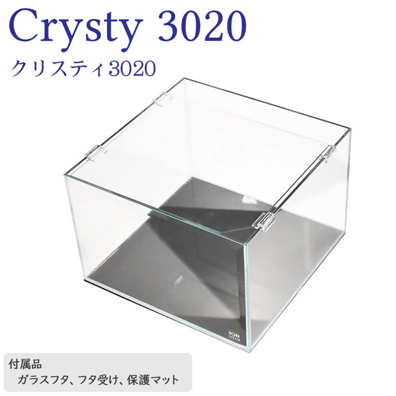 楽天市場】水槽 30cm ガラス水槽【30×30×20cm 16L】クリスティ 3020