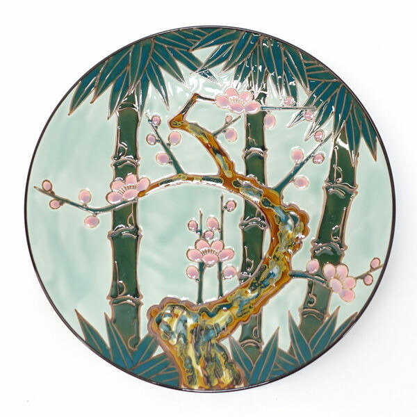 有田焼 秀峰作 大皿 幅約36.5㎝ 有田焼 秀峰作 美人大皿 有田焼 秀峰作