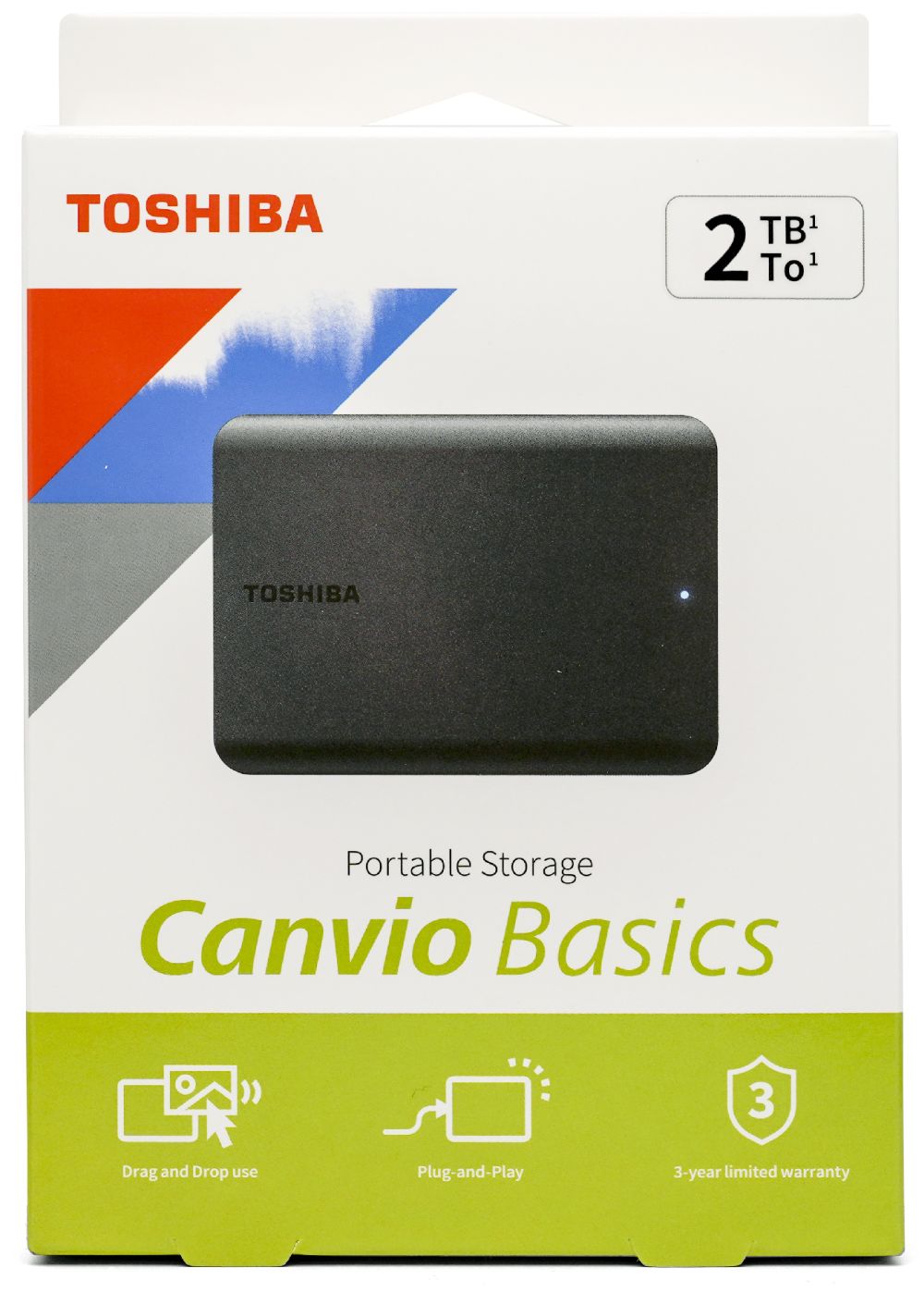 楽天市場】東芝 2TB ポータブル 外付ハードディスク CANVIO BASICS A5
