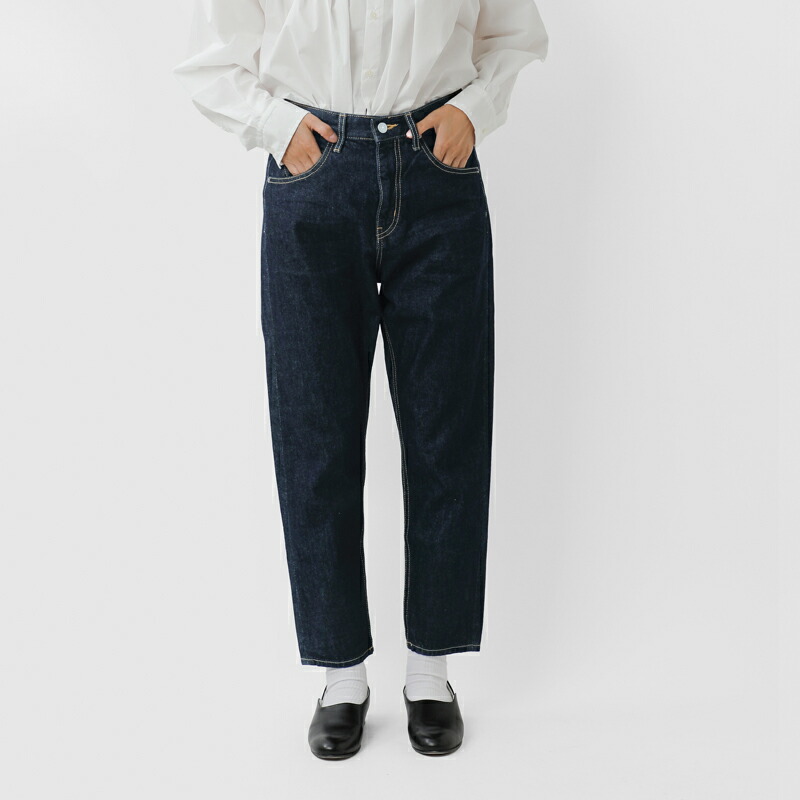 楽天市場】ミズイロインド mizuiro ind ハイウエスト デニム パンツ 1