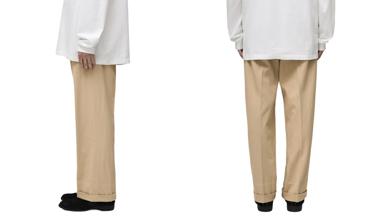 楽天市場】[送料無料]KAPTAIN SUNSHINE : 2Pleats Wide Trousers