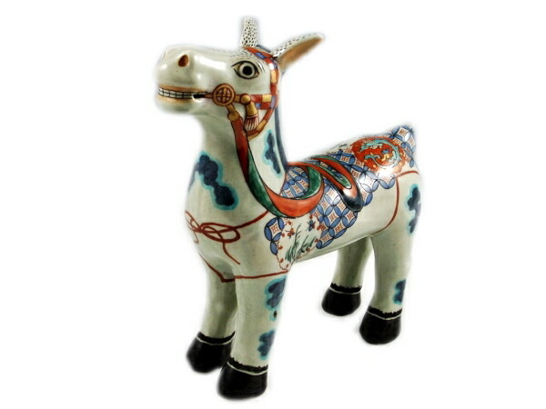 楽天市場】有田焼 円左エ門窯 午(馬) 置物(大) : 有田焼赤絵町