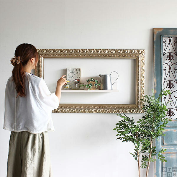 A 額縁 アンティーク調 ヨーロピアン風 ヴィンテージ レトロ 壁掛け