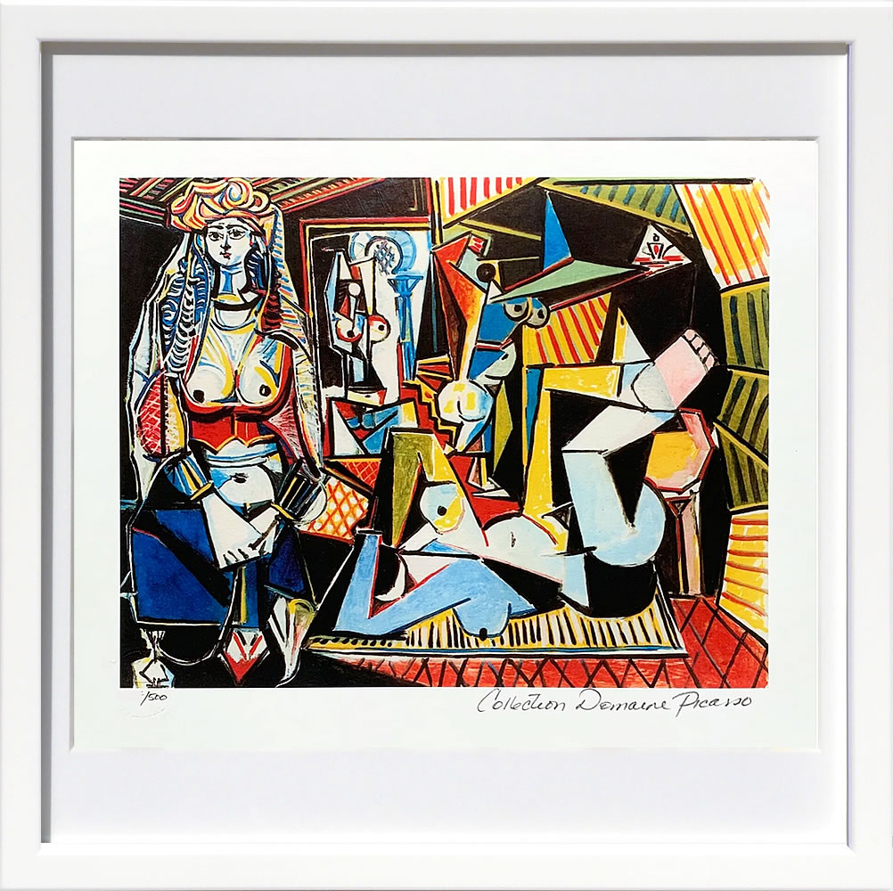 パブロ・ピカソ 絵画アートポスター（シルクスクリーン）額縁つき