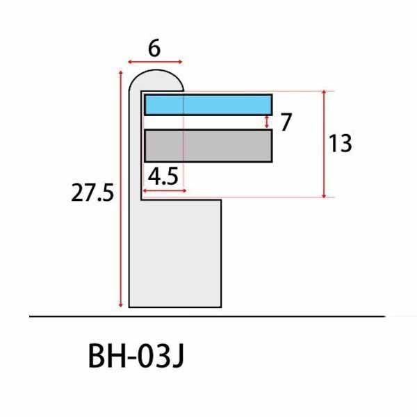 楽天市場】デッサン額縁：BH-03J 小全紙(659×507) アルミ製 : マルニ