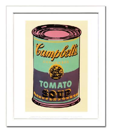 楽天市場】アンディ・ウォーホル 『キャンベルスープ缶 1965年(緑と紫