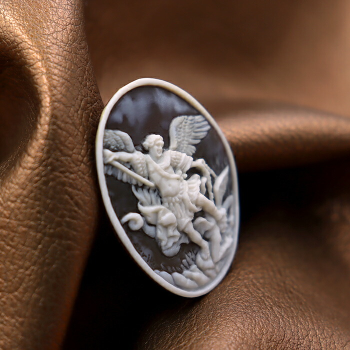 カメオ ルース シェル カメオ 手彫り イタリア製 d6007 シェル カメオ