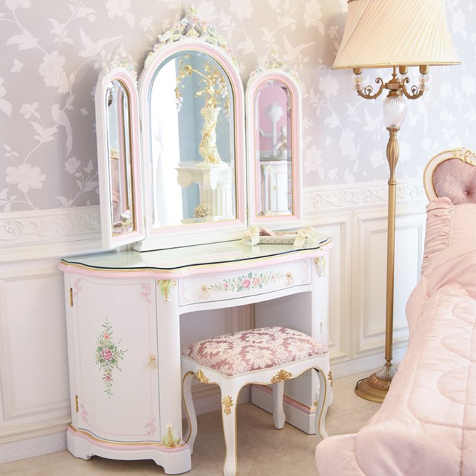 ロココ調 姫系ドレッサー 椅子セット 中古 楽天市場】☆倉庫移転の為