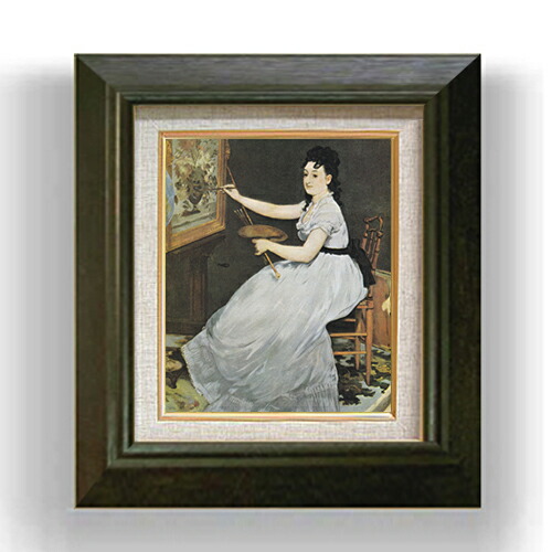 楽天市場】【油絵 直筆仕上げ】マネ エヴァ・ゴンザレス F3 【額入り