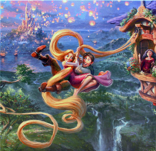 新品☆ディズニー/ トーマス・キンケード「塔の上のラプンツェル