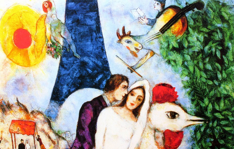 ❤️マルク・シャガール エッフェル塔セレナーデ リトグラフ Amazon.co