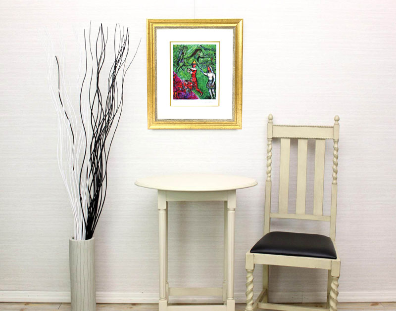 シャガール 油彩画 開かれた窓 F10 複製