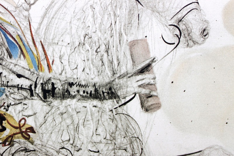 ダリ（Dali）ドンキホーテ（水車）リトグラフ 直筆サイン エディション