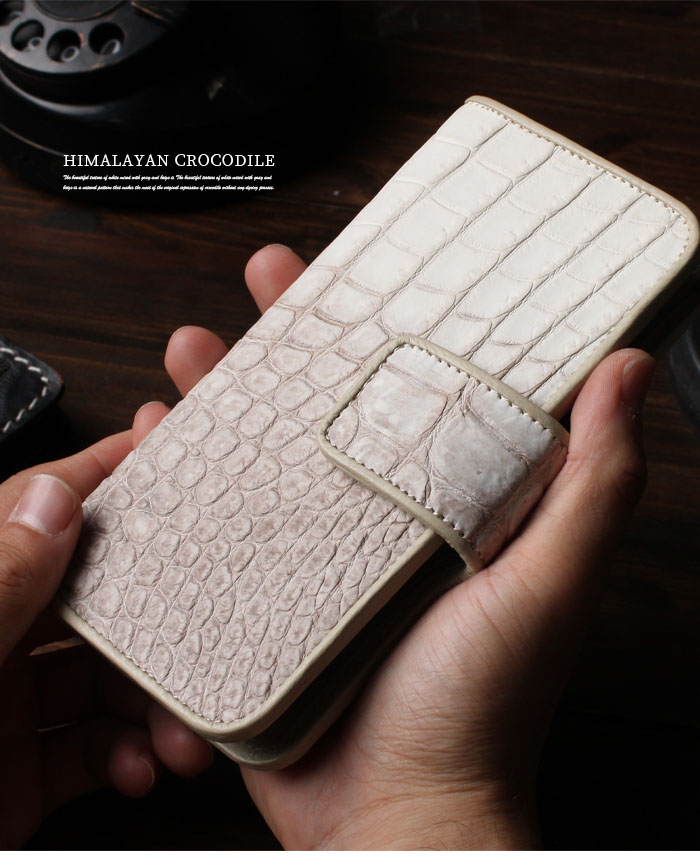 楽天市場】ヒマラヤクロコダイル iPhone スマホケース 手帳型 クロコ