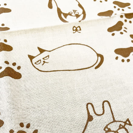 楽天市場】手ぬぐい ネコと足あと 猫 かわいい 動物 注染てぬぐい