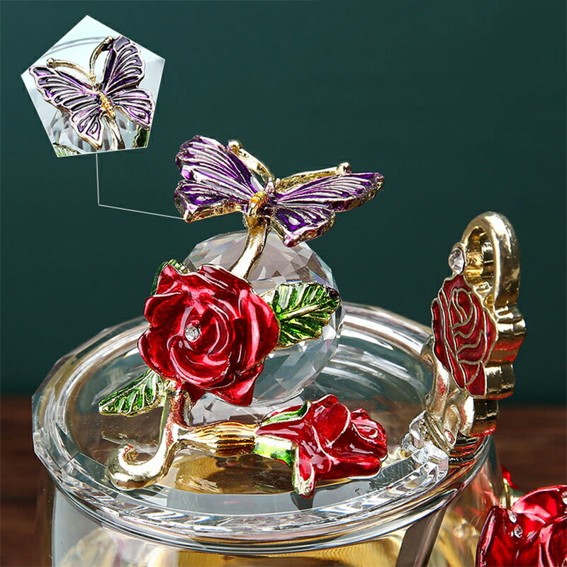 楽天市場】マグカップ 耐熱ガラスカップ 透明カップ おしゃれ スプーン