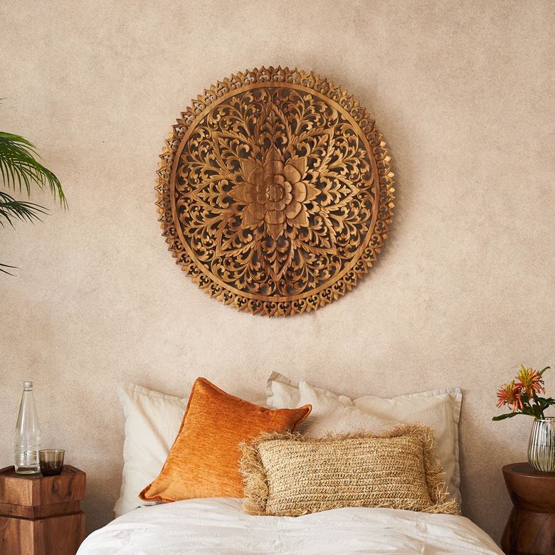 楽天市場】木彫り レリーフ バリ風 アジアン 壁飾り レリーフ ウッド