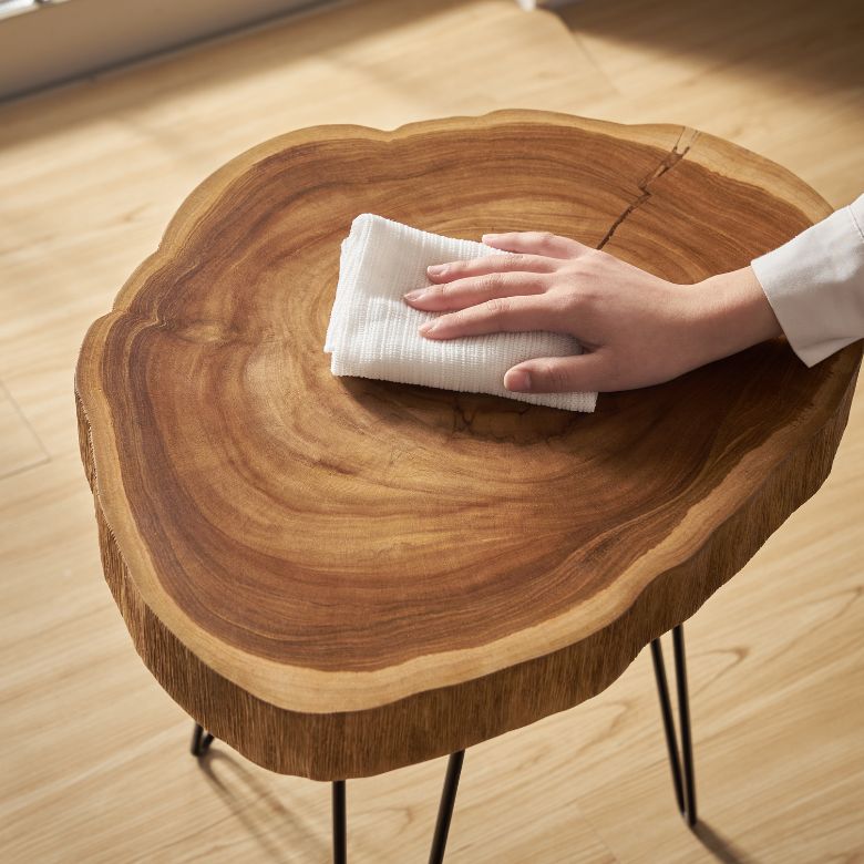 楽天市場】サイドテーブル 切り株 天然木 木製 ウッド 無垢 チーク 木