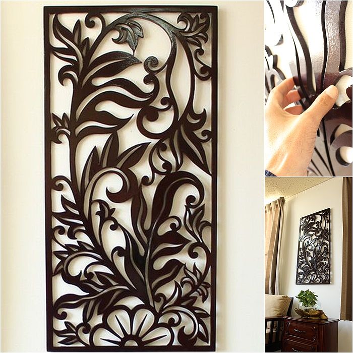 楽天市場】アジアン リゾートインテリア 木製 壁面レリーフ 壁掛