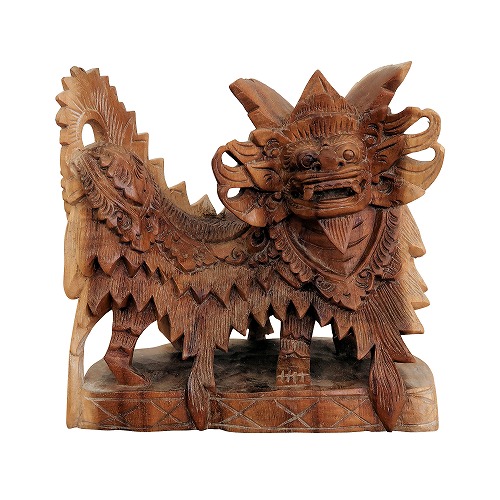 ☆高級チーク無垢一本彫り 木彫 インドネシア『投網の男』 ◇08/3_1