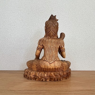 楽天市場】シヴァ神の木彫り 40cm 座像 木製 スワール無垢材 シバ神