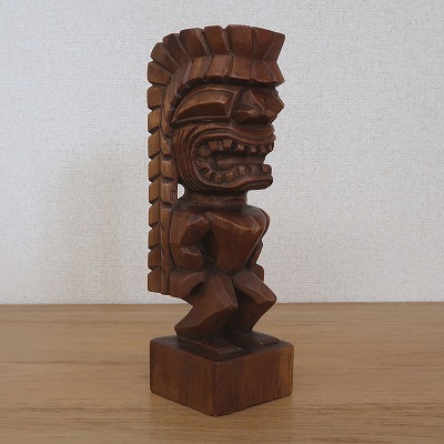 楽天市場】ティキの木彫りの置物 カナロア TIKI KANALOA 30cm 木製