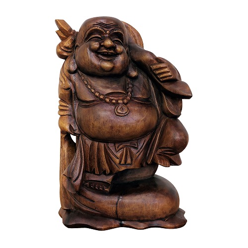 修縁堂】七福神 木彫り 大黒天立像 財神 仏像 彫刻 一刀彫 天然木檜材