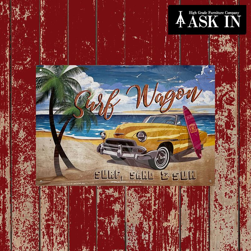 楽天市場】ブリキ看板 サインプレート アートパネル サインボード