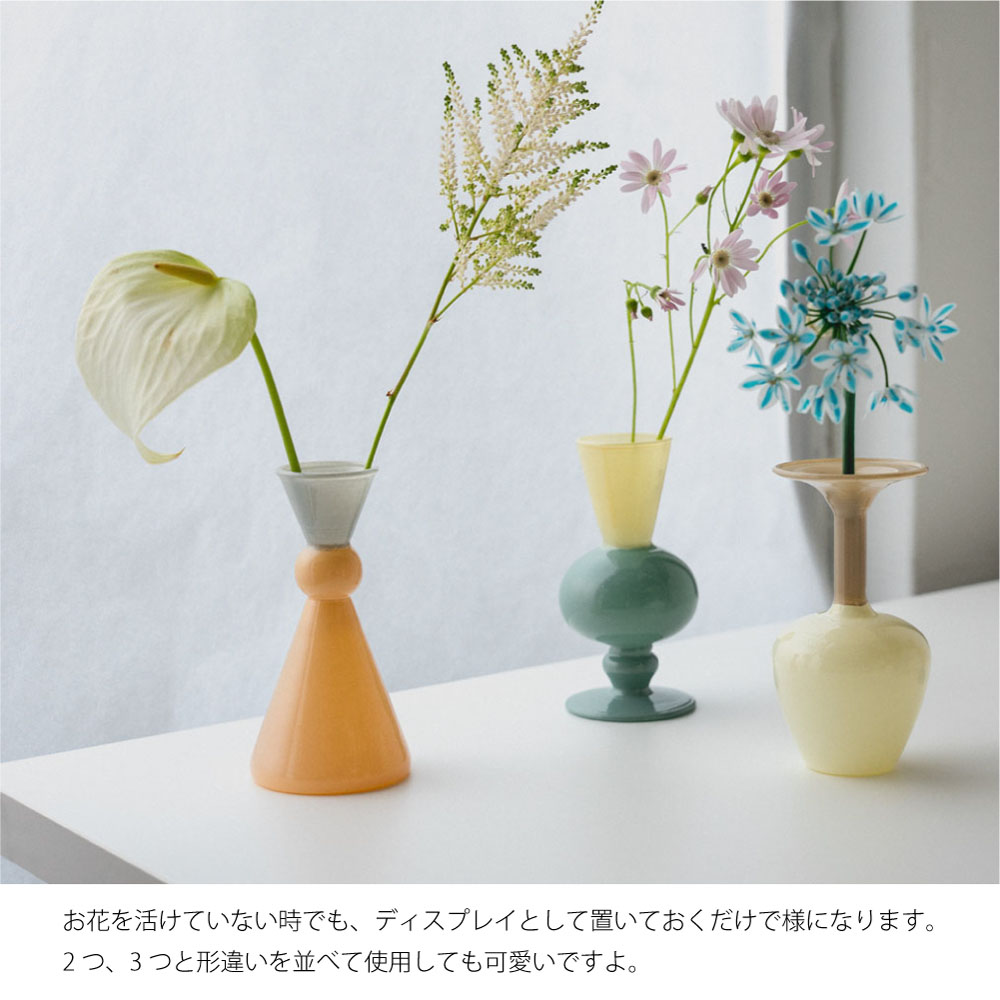 楽天市場】amabro MINI VASE -TWO TONE- 花瓶 おしゃれ 一輪挿し