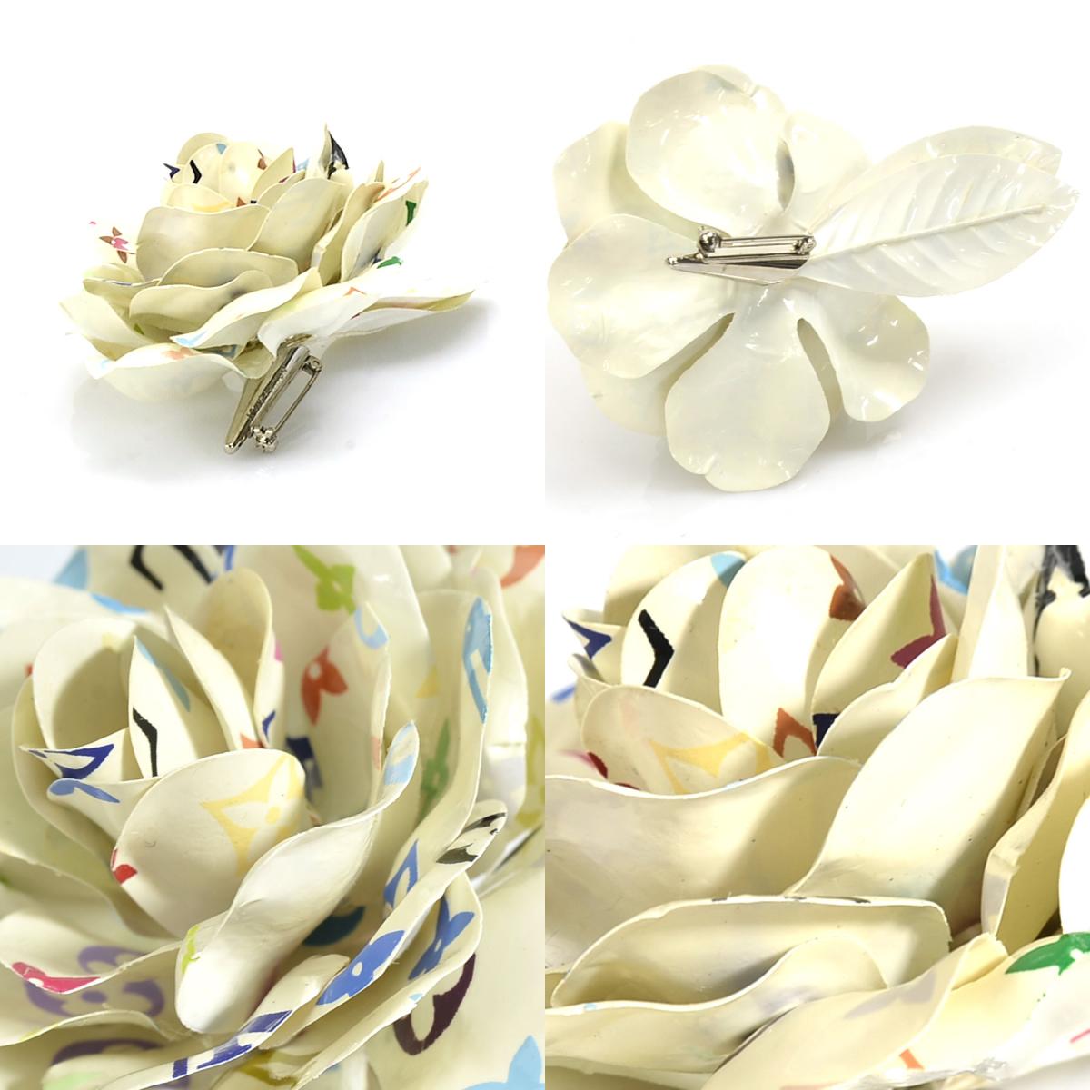 Louis Vuitton ルイ・ヴィトン 花 モチーフ コサージュ ブローチ 楽天