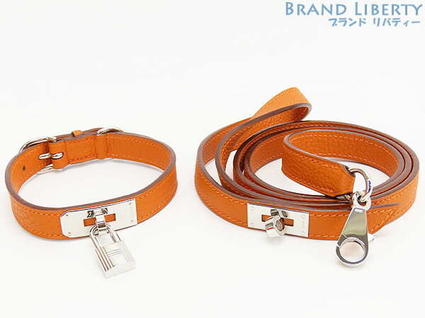 新品 HERMES 犬用 首輪&リードセット ロカバール スリム エルメス XS
