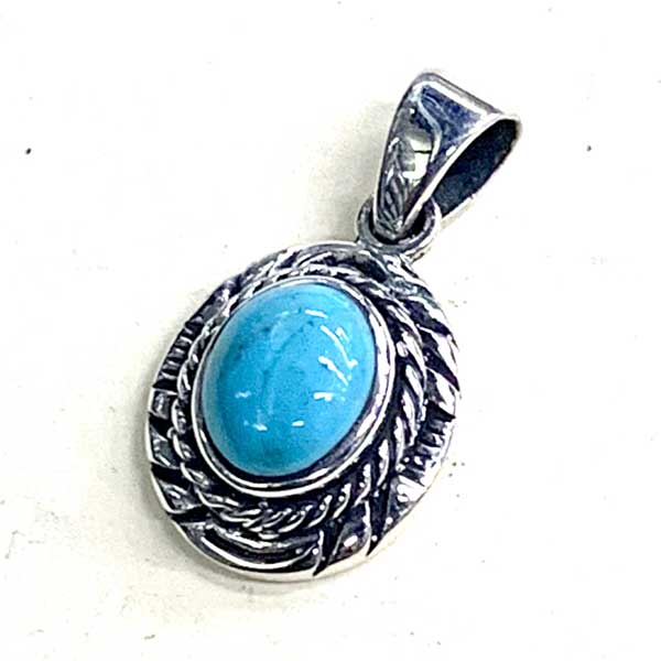 NAVAJO ナバホ RCC シルバー ターコイズ ネックレス ペンダント 楽天