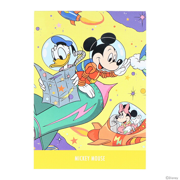 楽天市場】ディズニー ミッキーマウス メモ A6 レトロアート