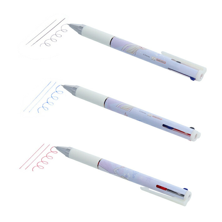 楽天市場】ディズニー アナと雪の女王 Juice up 3 3色ボールペン 0.4mm