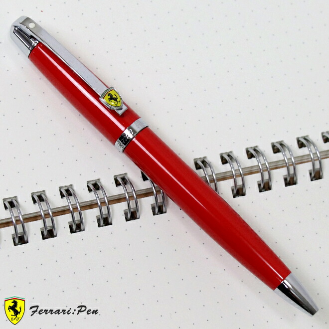 楽天市場】シェーファー フェラーリ ボールペン ロッソコルサ クローム