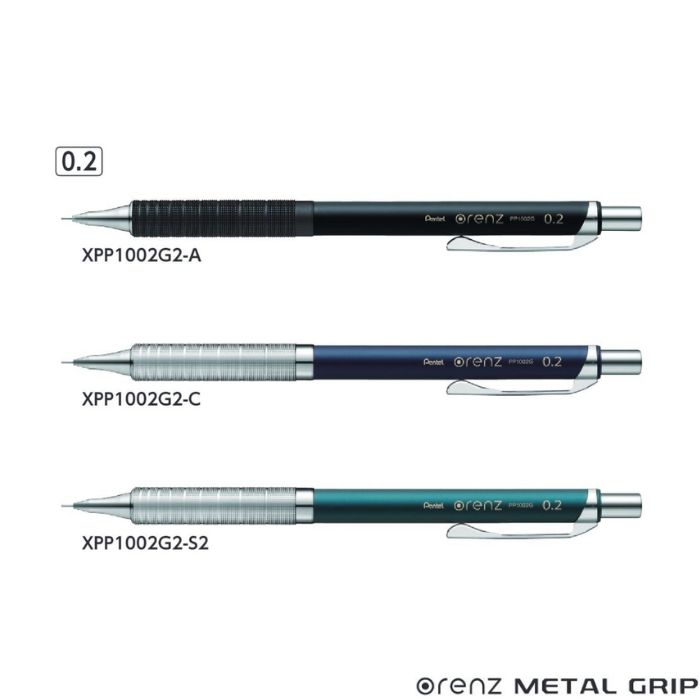楽天市場】ぺんてる シャープペンシル オレンズ メタルグリップタイプ