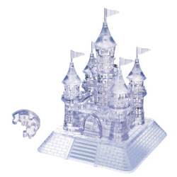 楽天市場】光り輝くお城が出来上がります ビバリー 立体クリスタル