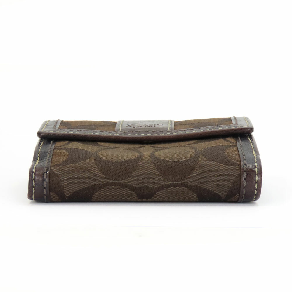 楽天市場】【中古】 コーチ 二つ折り財布 シグネチャー キャンバス