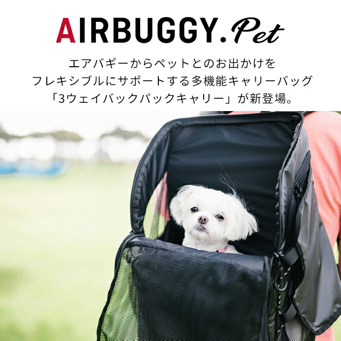 楽天市場】AIRBUGGY 正規品 ペットリュック キャリー ワイドサイズ 耐