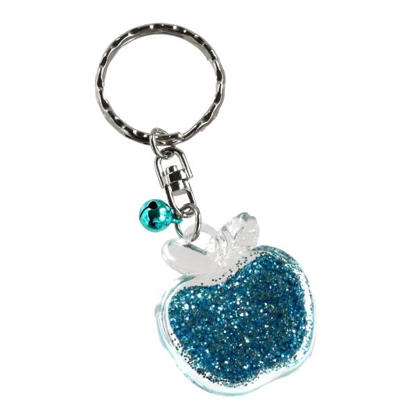 メメルコルク筒型キーホルダーリンゴチャーム メメルコルク筒型