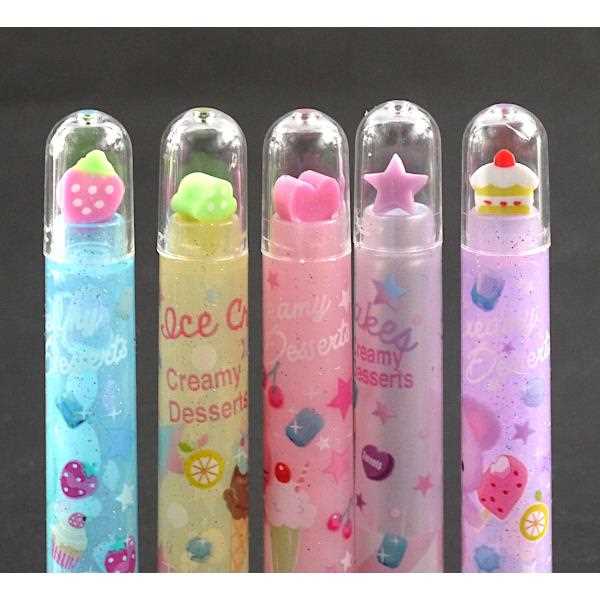 楽天市場】鉛筆キャップ サワーベリーズ マスコット消しゴム付 5本入