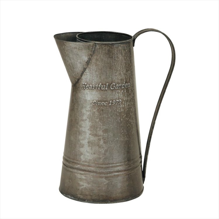 鉄あるいはブリキ 水差し 花入 花器 注器 古道具 アンティーク