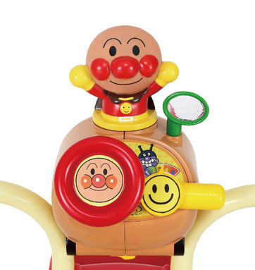 わくわくアンパンマンごう ピース おでかけ三輪車 わくわく