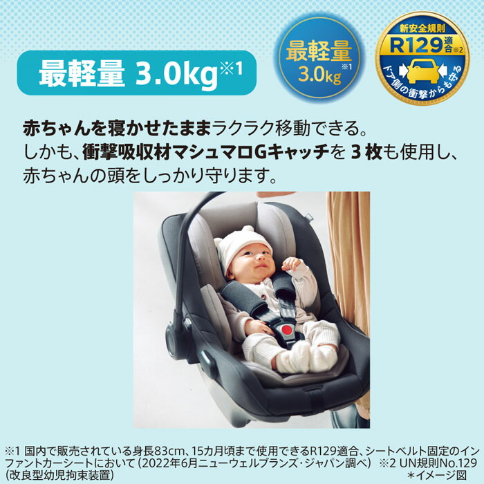 楽天市場】チャイルドシート アップリカ エアキャリーAB[グレーGR]＋FF