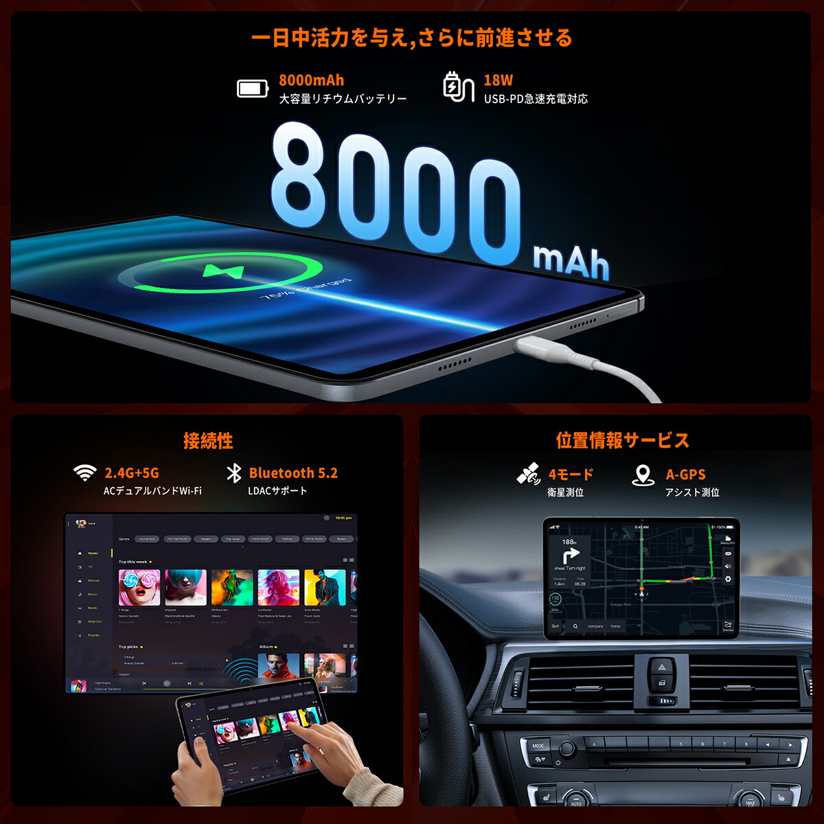 楽天市場】☆19000円クーポン配布中☆ タブレット 12インチ Android 14